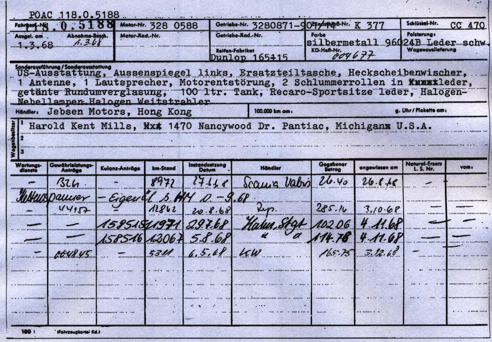 1968 Porsche 911L "Rallye"